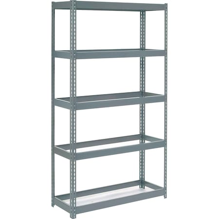 Global Industrial Extra Heavy Duty Shelving 48W x 12D x 60H With 5 Shelves, No Deck, Gray B2297649